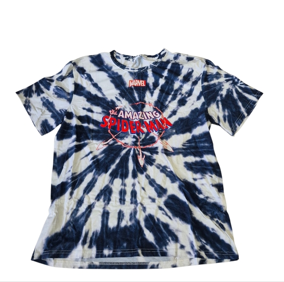 Marvel Amazing Spider-Man Tie Dye T-Shirt Large - Picture 1 of 6